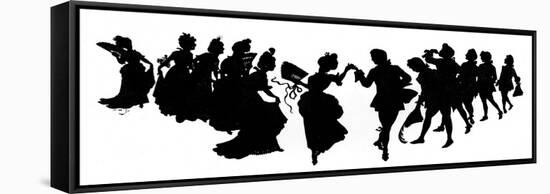 The Minuet- in Silhouette-null-Framed Stretched Canvas