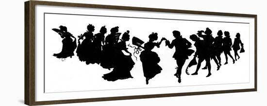 The Minuet- in Silhouette-null-Framed Premium Giclee Print