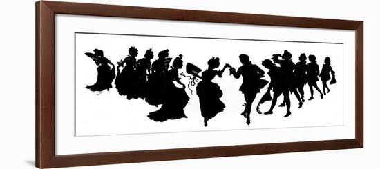 The Minuet- in Silhouette-null-Framed Premium Giclee Print