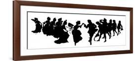 The Minuet- in Silhouette-null-Framed Premium Giclee Print