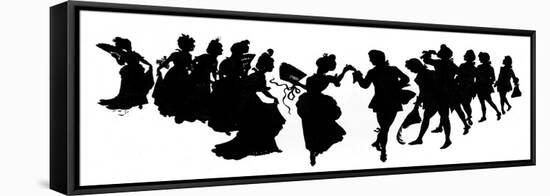 The Minuet- in Silhouette-null-Framed Stretched Canvas