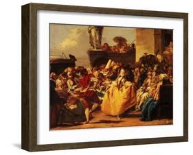 The Minuet or Carnival Scene-Giandomenico Tiepolo-Framed Giclee Print