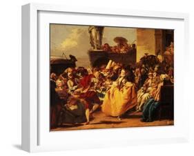 The Minuet or Carnival Scene-Giandomenico Tiepolo-Framed Giclee Print