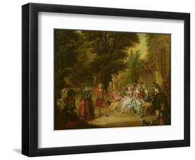 The Minuet under the Oak Tree, 1787-Francois Louis Joseph Watteau-Framed Giclee Print