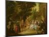 The Minuet under the Oak Tree, 1787-Francois Louis Joseph Watteau-Mounted Giclee Print