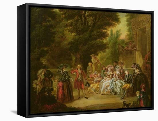 The Minuet under the Oak Tree, 1787-Francois Louis Joseph Watteau-Framed Stretched Canvas