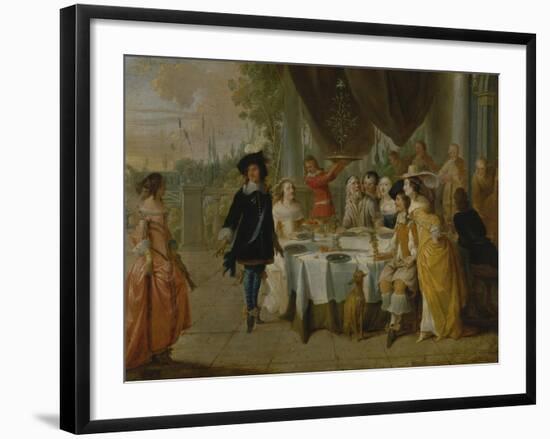 The Minuett-Hieronymus Janssens-Framed Giclee Print