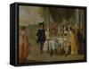 The Minuett-Hieronymus Janssens-Framed Stretched Canvas