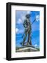 The Minute Man statue, Old North Bridge, Minute Man National Historical Park.-William Perry-Framed Photographic Print