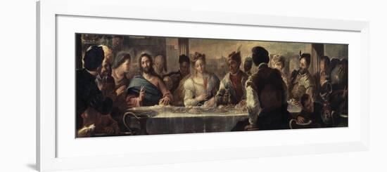 The Miracle at Cana, 17th Century-Luca Giordano-Framed Premium Giclee Print