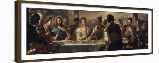 The Miracle at Cana, 17th Century-Luca Giordano-Framed Premium Giclee Print