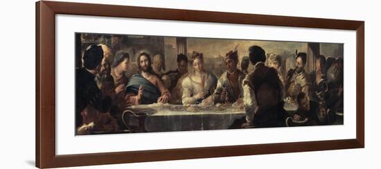 The Miracle at Cana, 17th Century-Luca Giordano-Framed Premium Giclee Print