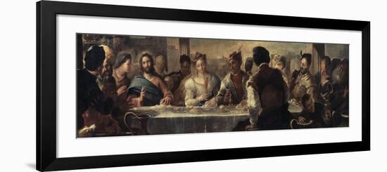 The Miracle at Cana, 17th Century-Luca Giordano-Framed Premium Giclee Print