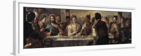 The Miracle at Cana, 17th Century-Luca Giordano-Framed Premium Giclee Print