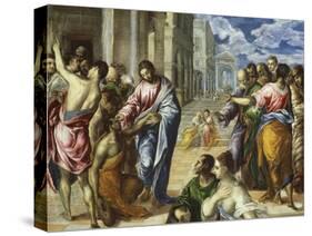 The Miracle of Christ Healing the Blind-El Greco-Stretched Canvas