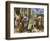 The Miracle of Christ Healing the Blind-El Greco-Framed Giclee Print