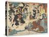 The Miracle of Famous Paintings by Ukiyo Matahei, June 1853-Utagawa Kuniyoshi-Stretched Canvas