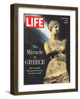 The Miracle of Greece, Statue of Aphrodite, January 4, 1963-Gjon Mili-Framed Photographic Print