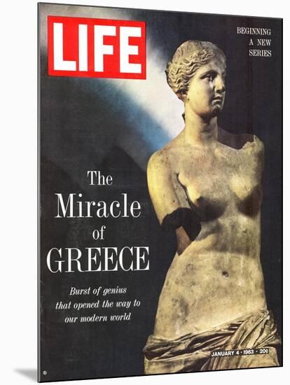 The Miracle of Greece, Statue of Aphrodite, January 4, 1963-Gjon Mili-Mounted Photographic Print