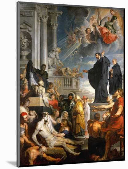 The Miracle of Saint Francis Xavier-Peter Paul Rubens-Mounted Giclee Print