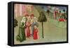 The Miracle of San Bernardino-Sano di Pietro-Framed Stretched Canvas