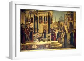 The Miracle of St Tryphonius-Vittore Carpaccio-Framed Giclee Print