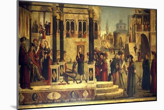 The Miracle of St Tryphonius-Vittore Carpaccio-Mounted Giclee Print