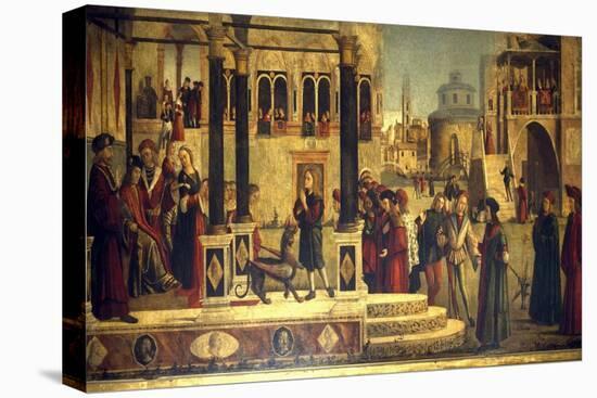 The Miracle of St Tryphonius-Vittore Carpaccio-Stretched Canvas