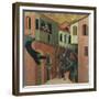 The Miracle of the Baby Who Fell from the Balcony-Simone Martini-Framed Giclee Print