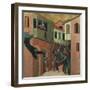 The Miracle of the Baby Who Fell from the Balcony-Simone Martini-Framed Giclee Print