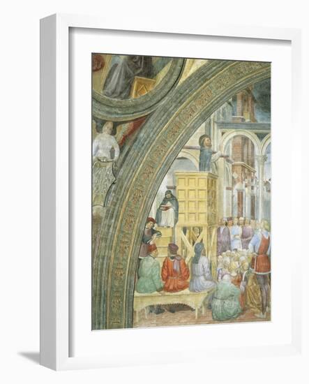 The Miracle of the Cloud, Detail from Stories of Saint Peter Martyr, 1460-Vincenzo Foppa-Framed Giclee Print