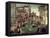 The Miracle of the Cross on San Lorenzo Bridge, 1500-Gentile Bellini-Framed Stretched Canvas