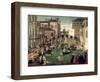 The Miracle of the Cross on San Lorenzo Bridge, 1500-Gentile Bellini-Framed Giclee Print