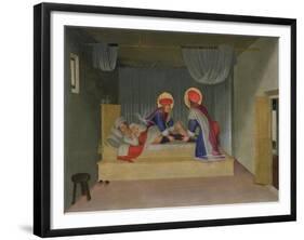 The Miracle of the Deacon Justinian, from the Predella of the San Marco Altarpiece, 1440-Fra Angelico-Framed Giclee Print