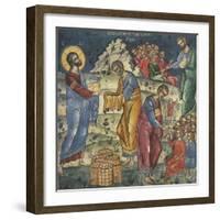 The Miracle of the Five Loaves and Two Fishes, 16th Century-null-Framed Giclee Print