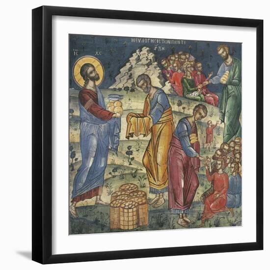 The Miracle of the Five Loaves and Two Fishes, 16th Century-null-Framed Giclee Print