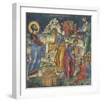 The Miracle of the Five Loaves and Two Fishes, 16th Century-null-Framed Giclee Print