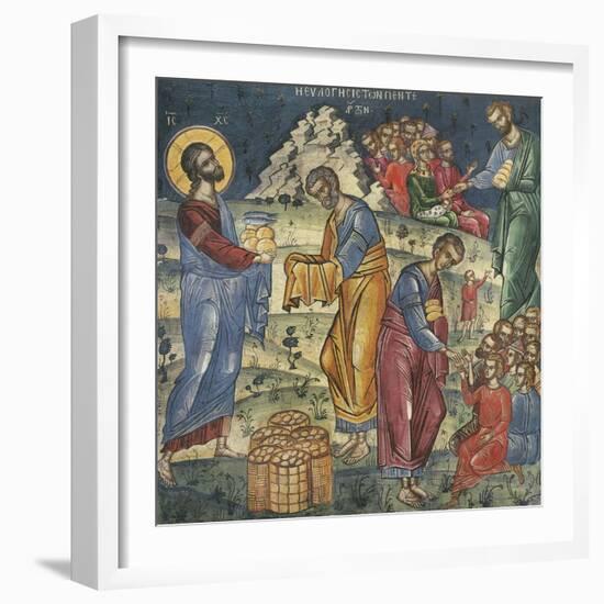 The Miracle of the Five Loaves and Two Fishes, 16th Century-null-Framed Giclee Print