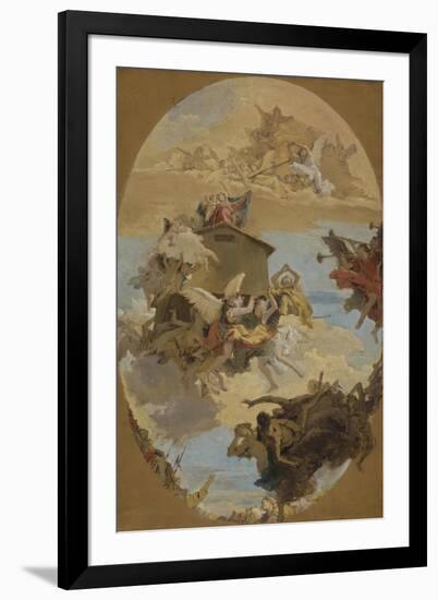 The Miracle of the Holy House of Loreto, 1743-Giovanni Battista Tiepolo-Framed Giclee Print