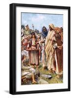 The Miracle of the Loaves and Fishes-Harold Copping-Framed Giclee Print