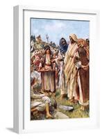 The Miracle of the Loaves and Fishes-Harold Copping-Framed Giclee Print