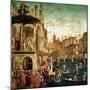 The Miracle of the Relic of the True Cross on the Rialto Bridge, 1494-Vittore Carpaccio-Mounted Giclee Print