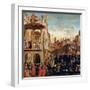 The Miracle of the Relic of the True Cross on the Rialto Bridge, 1494-Vittore Carpaccio-Framed Giclee Print