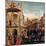 The Miracle of the Relic of the True Cross on the Rialto Bridge, 1494-Vittore Carpaccio-Mounted Giclee Print