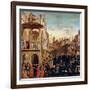 The Miracle of the Relic of the True Cross on the Rialto Bridge, 1494-Vittore Carpaccio-Framed Giclee Print