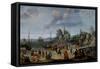 The Miracle on the Beach of Gennesaret, 16Th-17Th Century (Oil on Panel)-Adam Willaerts-Framed Stretched Canvas