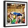 The Miracles of Jesus: Healing the Lame Man-Clive Uptton-Framed Giclee Print