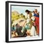 The Miracles of Jesus: Making the Lame Man Walk-Clive Uptton-Framed Giclee Print