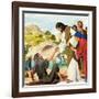 The Miracles of Jesus: Making the Lame Man Walk-Clive Uptton-Framed Giclee Print