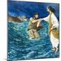 The Miracles of Jesus: Walking on Water-Clive Uptton-Mounted Giclee Print